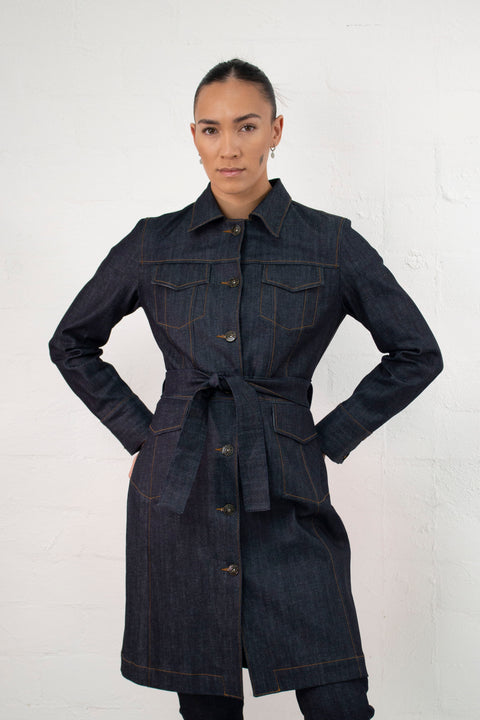 Longline Jacket | Indigo