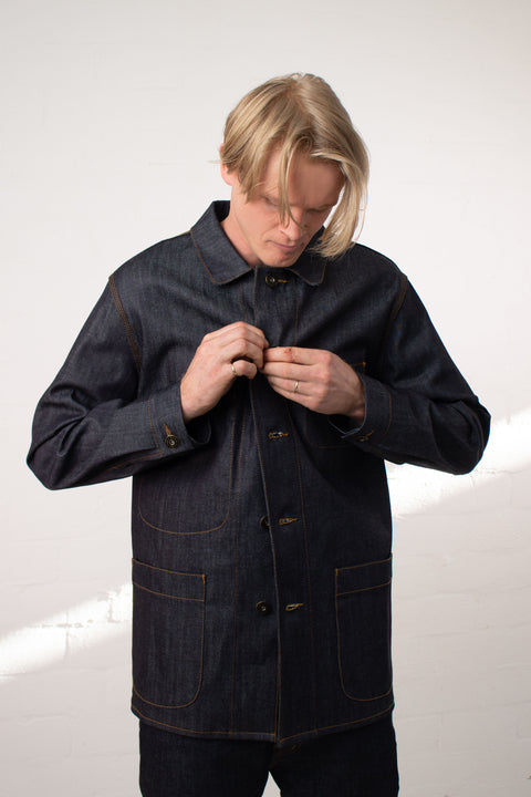 Mens Work Jacket | Indigo