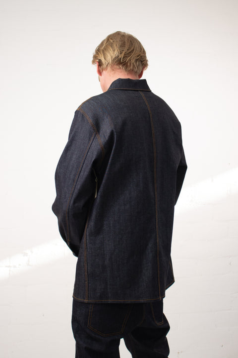 Mens Work Jacket | Indigo