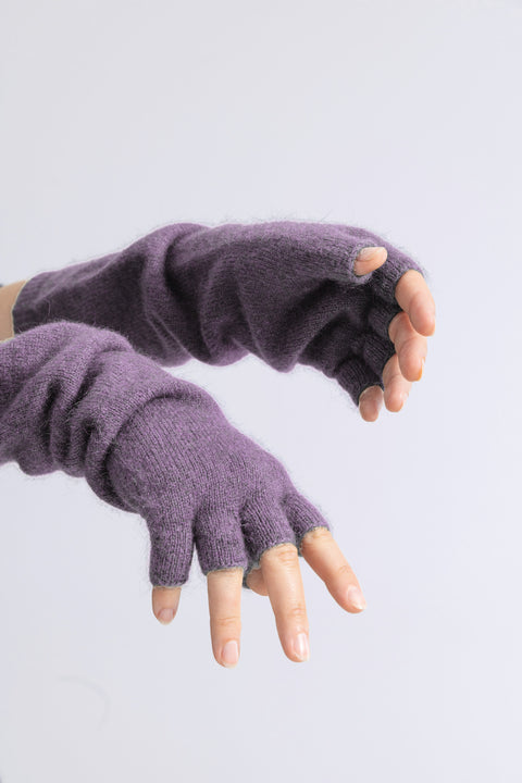 U Fingerless Gloves | Lavendar