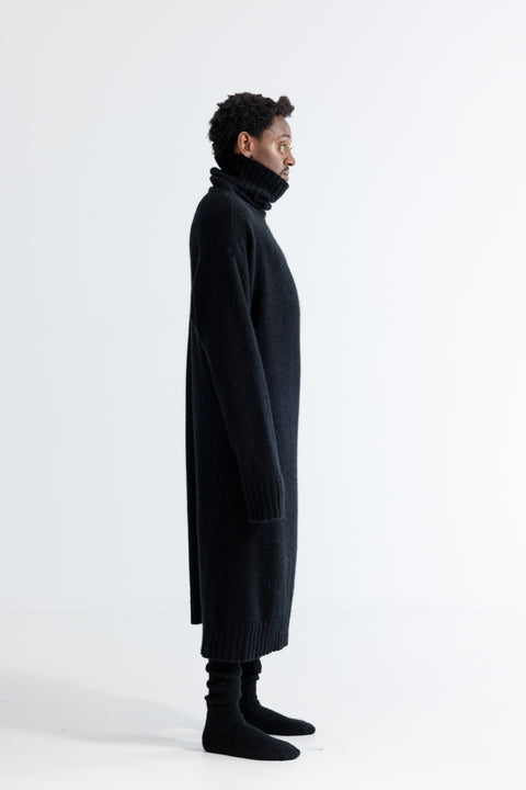 Lela Jacobs Black Possum Maxi Dress