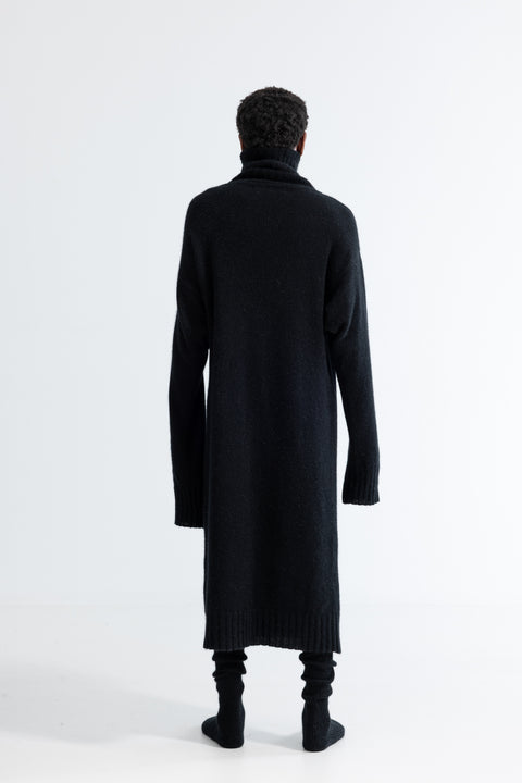 Lela Jacobs Black Possum Maxi Dress