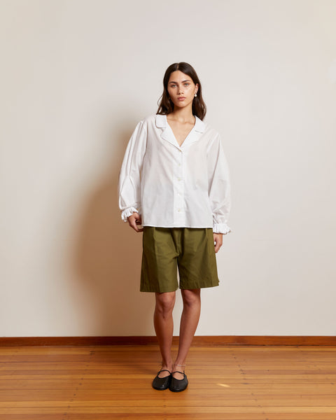 Mahsa Luna Blouse in White Cotton