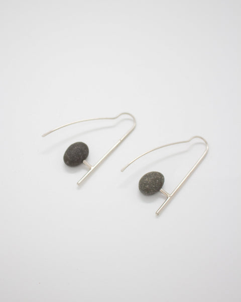 Drop Hook Earrings | Sideways Pebble