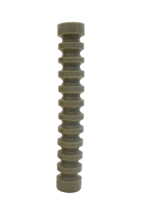 The authentic candle company olive
ridged pillar