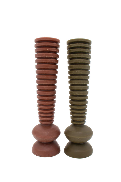 Ridged Vase | Olive