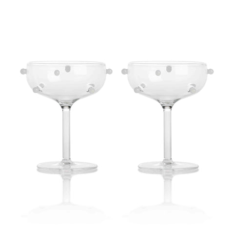 Maison Balzac Pomponette Coups Champagne Glasses Whittle Bubbles