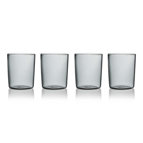 Maison Balzac Smoke Grey Glass Tumblers 4 Pack