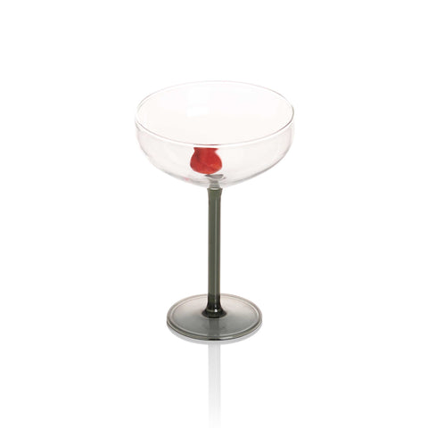 Maison Balzac Manhattan Cocktail Glass With Cherry