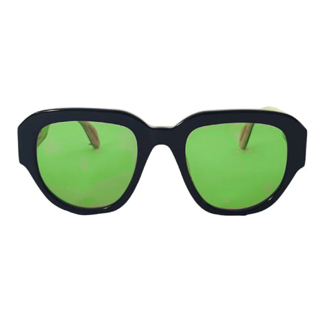 Age Eyewear Green lens Round Frame Sunglasses
