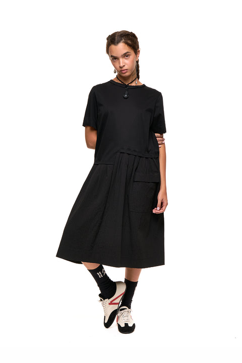 Nom*d All star dress Black pintuck