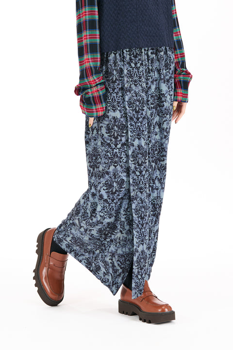 Nom*d Everytime Skirt in Anaglypta Blue Print