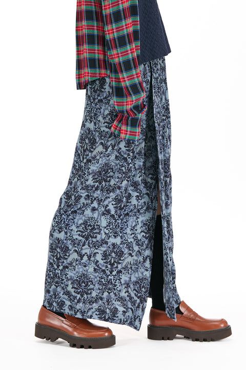 Nom*d Everytime Skirt in Anaglypta Blue Print