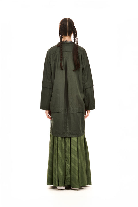 Nomd Manuscript coat green day skirt