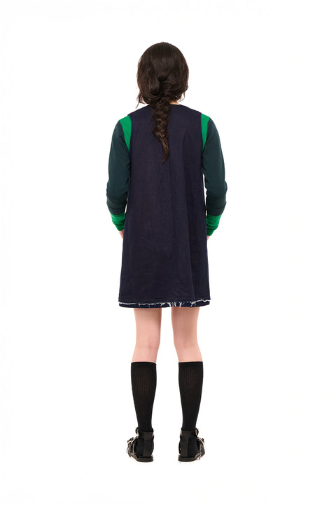 Nom*d Mods Mini Dress Indigo Denim