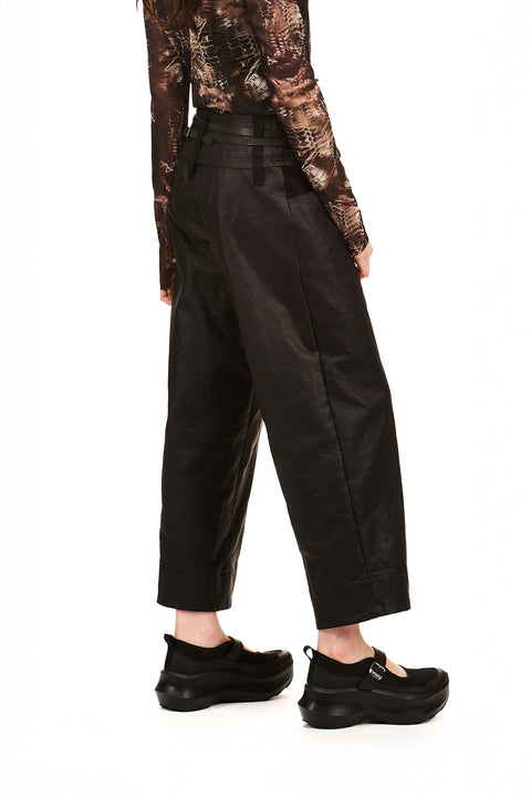 Nom*d Leather Look Trousers
