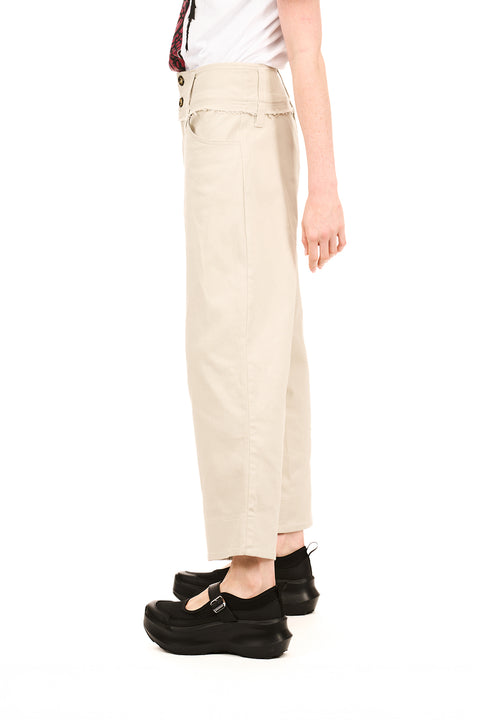 Nom*d Novel Trousers Cream Cotton