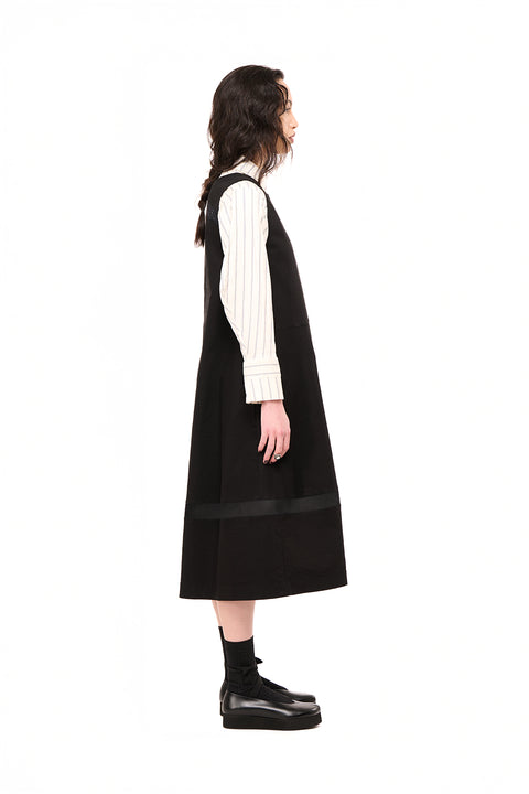 Nom*d Returns Pinafore Dress Black