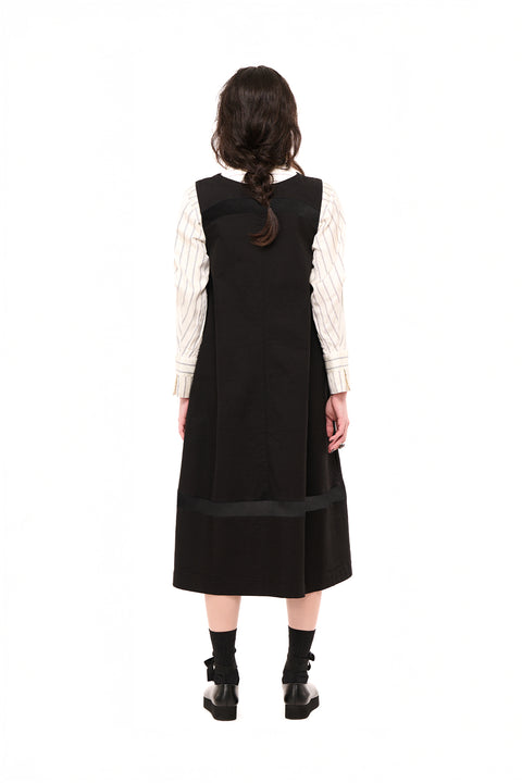 Nom*d Returns Pinafore Dress Black