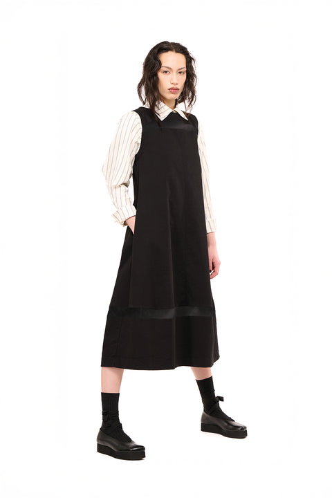 Nom*d Returns Pinafore Dress Black