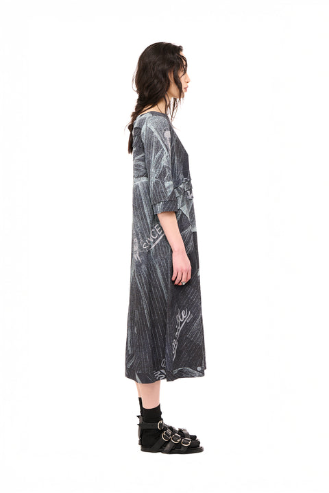 Nom*d Sincerity Dress In Pinstripe Print