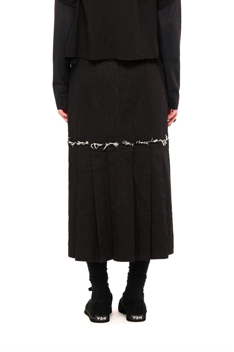 Nom*d Turntable Skirt Black Denim