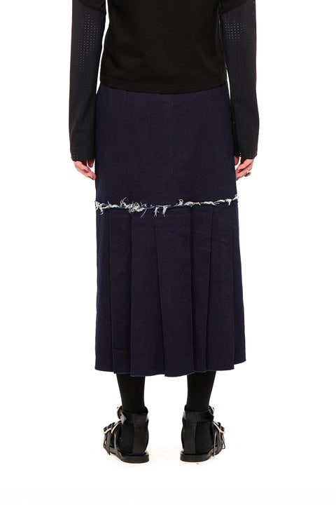 Nom*d Turn Table Skirt Indigo Denim