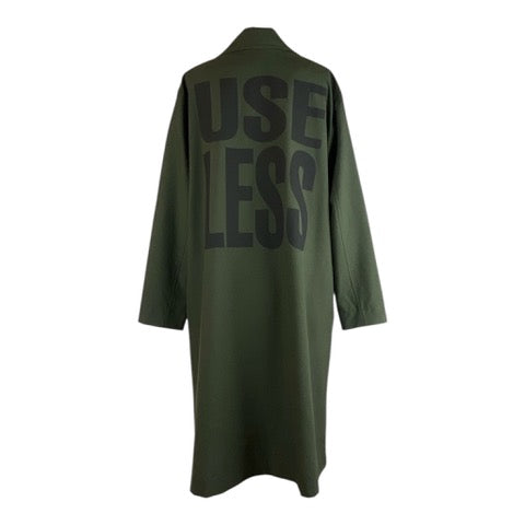 Herriot Black Use Less Trench Coat