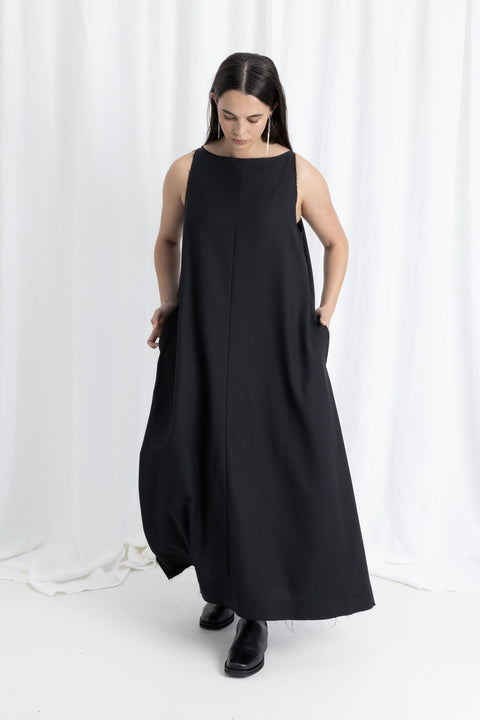 James Brown Raw Edge Shift Dress