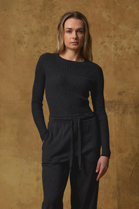 Standard Issue Balance Crew Neck Cotton Cashmere in Shale