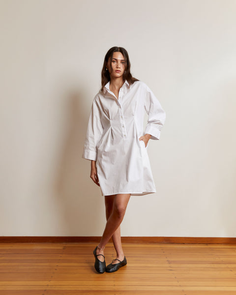 Shirt Dress | White