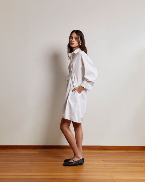 Shirt Dress | White S