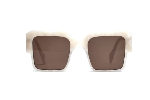 Age Eyewear Stage Oversized Sunglasses in Pearl