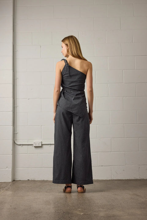 Towa Rhea pant black and white stripe