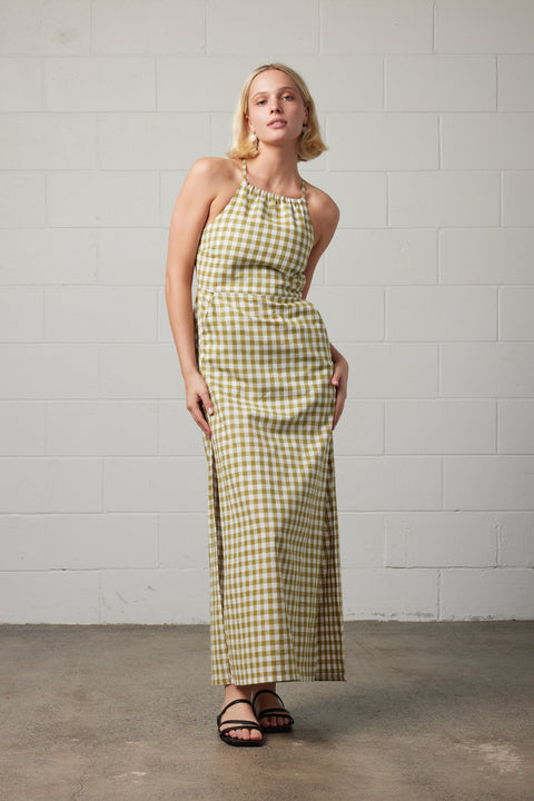 Gingham Dress | Green