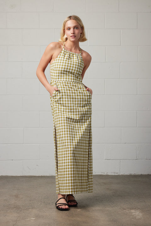 Gingham Dress | Green
