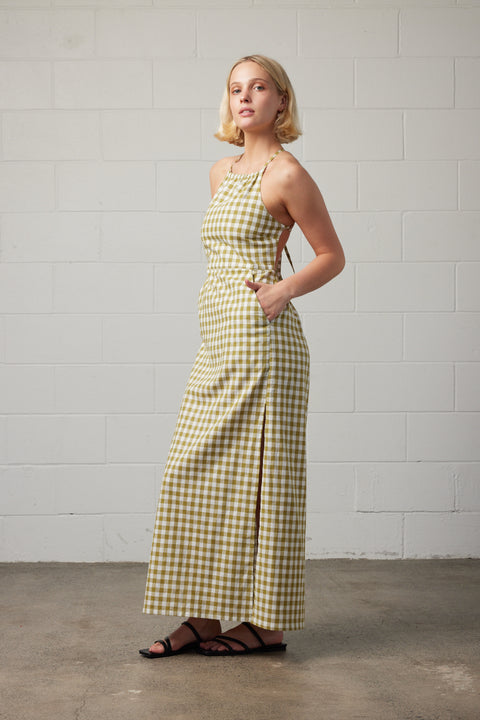 Gingham Dress | Green