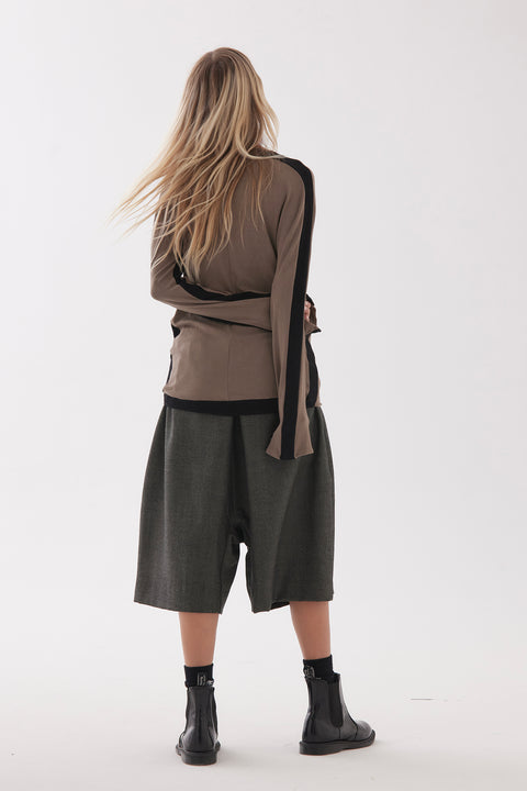 Zambesi Rhythm Long Sleeve Top in Biscotti