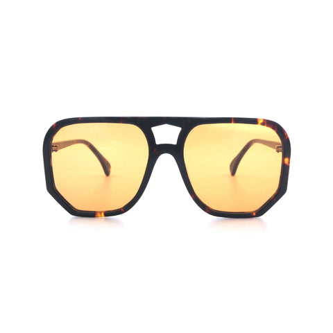 Age Eyewear Tortoise frame with orange coloured lens
