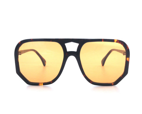 Age Eyewear Tortoise frame with orange coloured lens