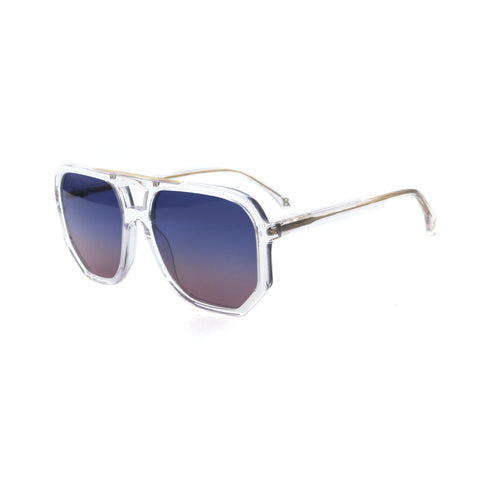 Age Eyewear Wager Sunglasses Clear frames with blue lens