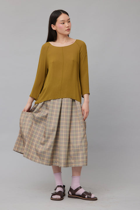Zambesi Beatle Boatneck Blouse in Lemongrass
