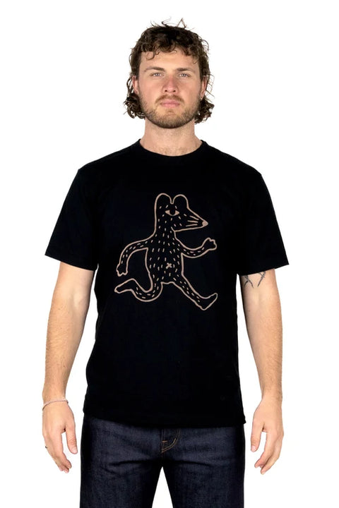 Big Mouse Tee | Black + Orange