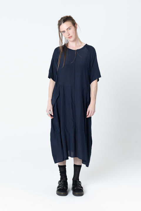 Company of Strangers Court Dress Ink Blue