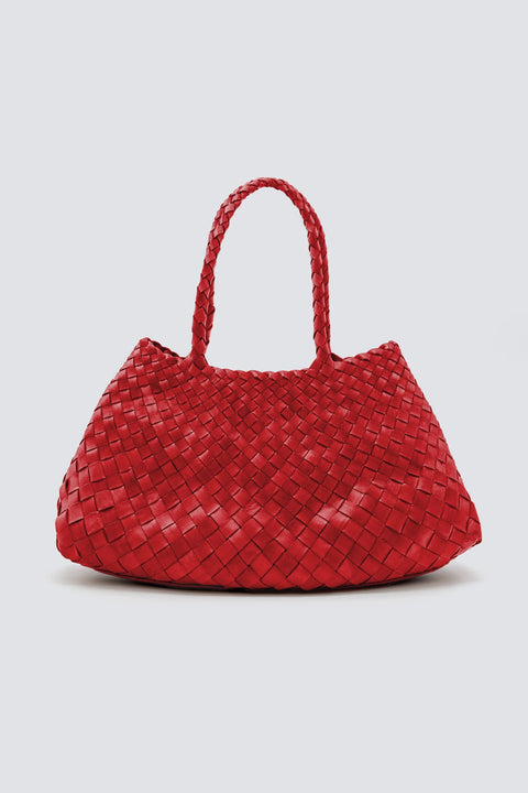 Dragon Diffusion Red leather woven handbag