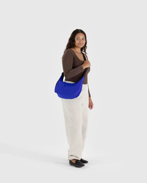 Baggu Medium Crescent Bag Lapis Blue