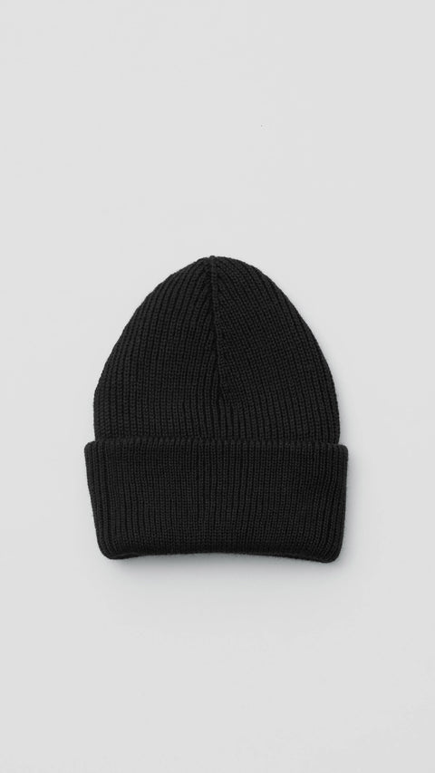 Thom Morison Black Knit Beanie 