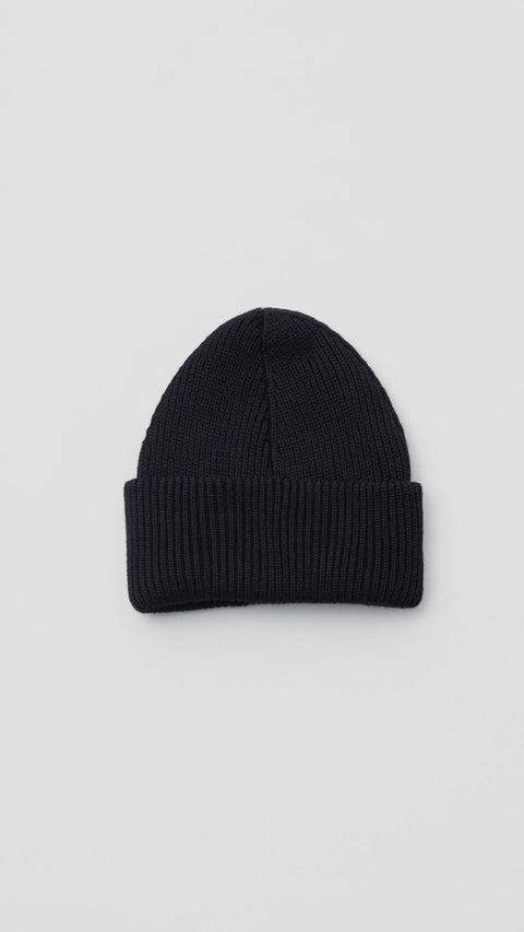 Thom Morison Navy Knit Beanie