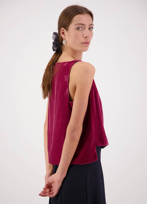 Daylight Moon Sudden Miracle Pink Velvet Top