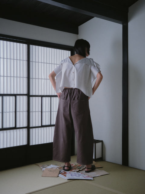 Kaguya Cropped Pant | Shadow